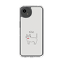 Slim Protection Case［ Bow Tie Cat - White ］