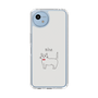 Slim Protection Case［ Bow Tie Cat - White ］