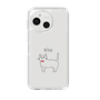 Slim Protection Case［ Bow Tie Cat - White ］