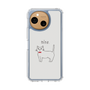 Slim Protection Case［ Bow Tie Cat - White ］