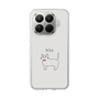 Slim Protection Case［ Bow Tie Cat - White ］