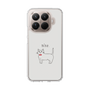 Slim Protection Case［ Bow Tie Cat - White ］