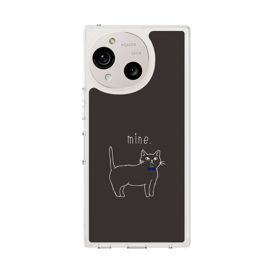 Slim Protection Case［ Bow Tie Cat - Black ］