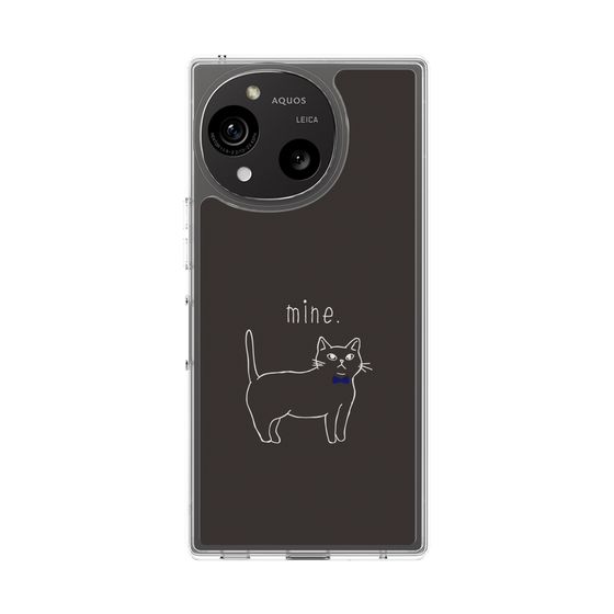 Slim Protection Case［ Bow Tie Cat - Black ］