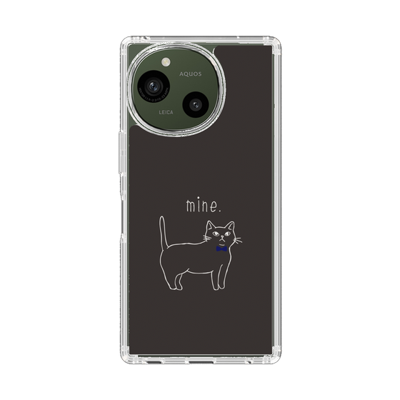 Slim Protection Case［ Bow Tie Cat - Black ］