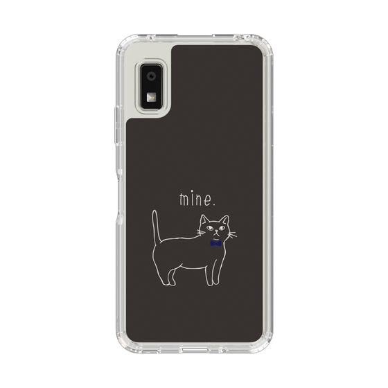 Slim Protection Case［ Bow Tie Cat - Black ］