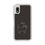 Slim Protection Case［ Bow Tie Cat - Black ］