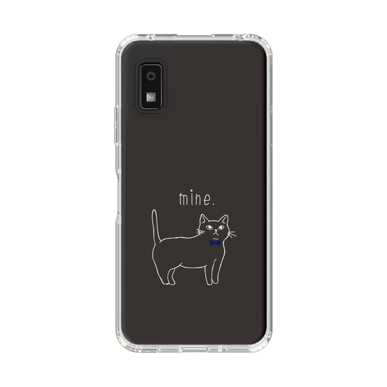 Slim Protection Case［ Bow Tie Cat - Black ］