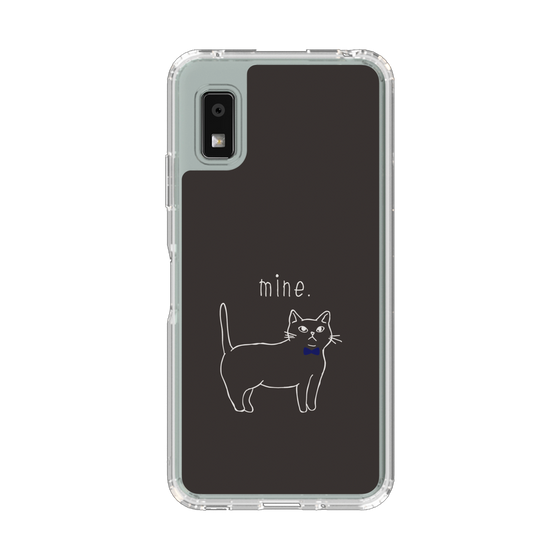 Slim Protection Case［ Bow Tie Cat - Black ］