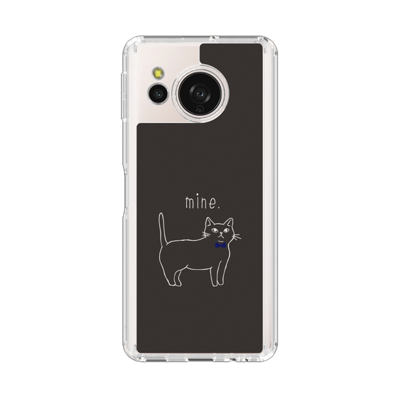 Slim Protection Case［ Bow Tie Cat - Black ］