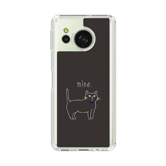 Slim Protection Case［ Bow Tie Cat - Black ］