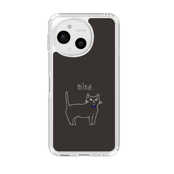 Slim Protection Case［ Bow Tie Cat - Black ］