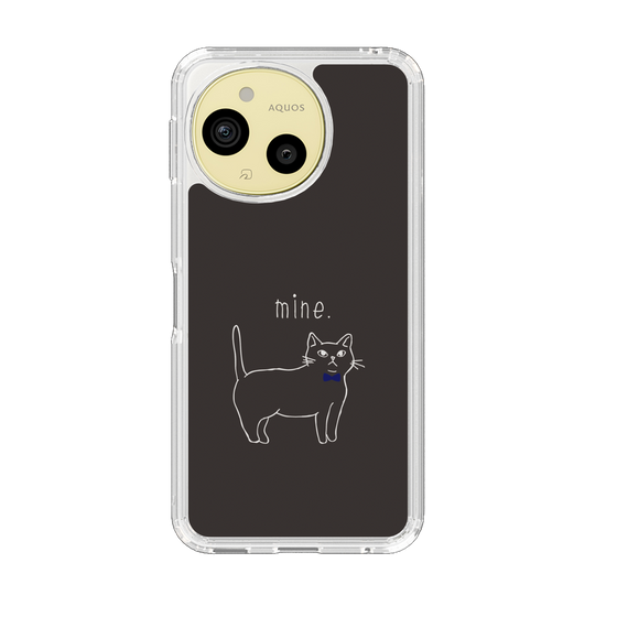 Slim Protection Case［ Bow Tie Cat - Black ］