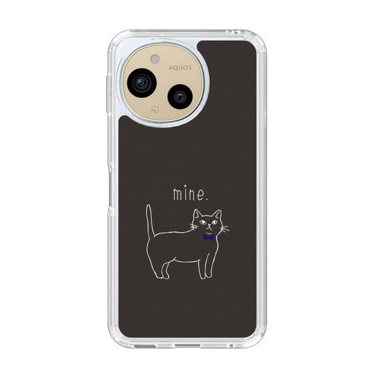 Slim Protection Case［ Bow Tie Cat - Black ］