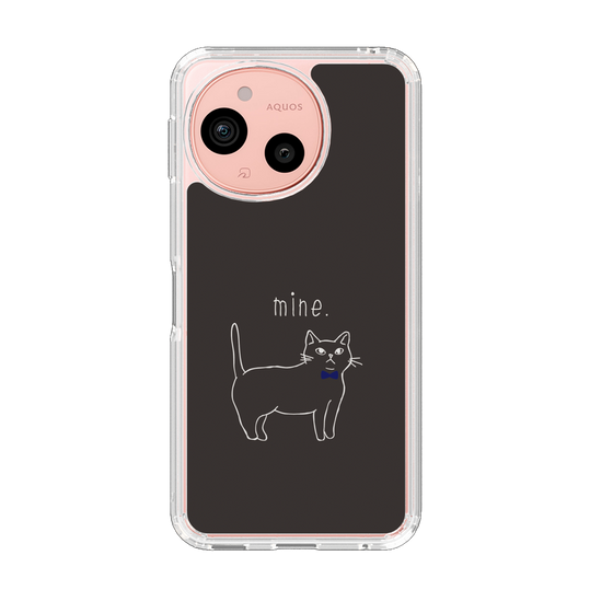 Slim Protection Case［ Bow Tie Cat - Black ］