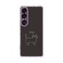 Slim Protection Case［ Bow Tie Cat - Black ］