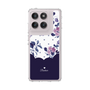 Slim Protection Case［ Twin Dot Flower - Navy ］