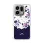 Slim Protection Case［ Twin Dot Flower - Navy ］