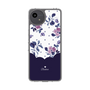 Slim Protection Case［ Twin Dot Flower - Navy ］
