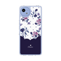 Slim Protection Case［ Twin Dot Flower - Navy ］