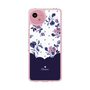 Slim Protection Case［ Twin Dot Flower - Navy ］