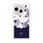 Slim Protection Case［ Twin Dot Flower - Navy ］