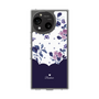 Slim Protection Case［ Twin Dot Flower - Navy ］