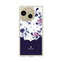 Slim Protection Case［ Twin Dot Flower - Navy ］