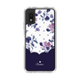 Slim Protection Case［ Twin Dot Flower - Navy ］