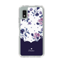 Slim Protection Case［ Twin Dot Flower - Navy ］