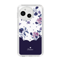 Slim Protection Case［ Twin Dot Flower - Navy ］