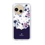 Slim Protection Case［ Twin Dot Flower - Navy ］