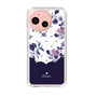 Slim Protection Case［ Twin Dot Flower - Navy ］
