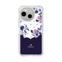 Slim Protection Case［ Twin Dot Flower - Navy ］