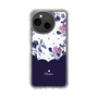 Slim Protection Case［ Twin Dot Flower - Navy ］