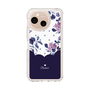 Slim Protection Case［ Twin Dot Flower - Navy ］