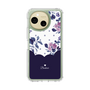 Slim Protection Case［ Twin Dot Flower - Navy ］