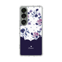 Slim Protection Case［ Twin Dot Flower - Navy ］