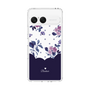 Slim Protection Case［ Twin Dot Flower - Navy ］