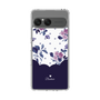 Slim Protection Case［ Twin Dot Flower - Navy ］