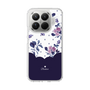 Slim Protection Case［ Twin Dot Flower - Navy ］