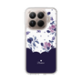 Slim Protection Case［ Twin Dot Flower - Navy ］