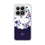 Slim Protection Case［ Twin Dot Flower - Navy ］