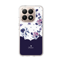Slim Protection Case［ Twin Dot Flower - Navy ］