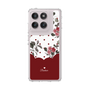 Slim Protection Case［ Twin Dot Flower - Red ］
