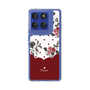 Slim Protection Case［ Twin Dot Flower - Red ］