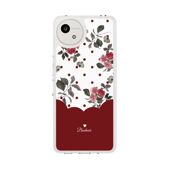 Slim Protection Case［ Twin Dot Flower - Red ］