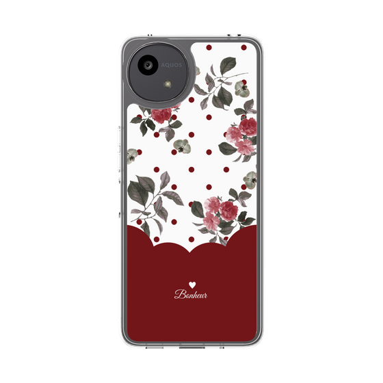Slim Protection Case［ Twin Dot Flower - Red ］
