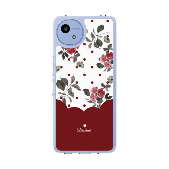 Slim Protection Case［ Twin Dot Flower - Red ］