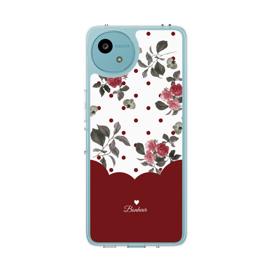Slim Protection Case［ Twin Dot Flower - Red ］